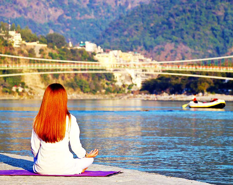 Yoga Retreats near Ganga at Yog Niketan by Sanskriti Risikesh India